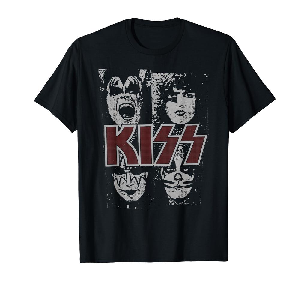 Футболка с трафаретом KISS