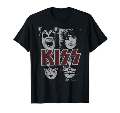 Футболка с трафаретом KISS