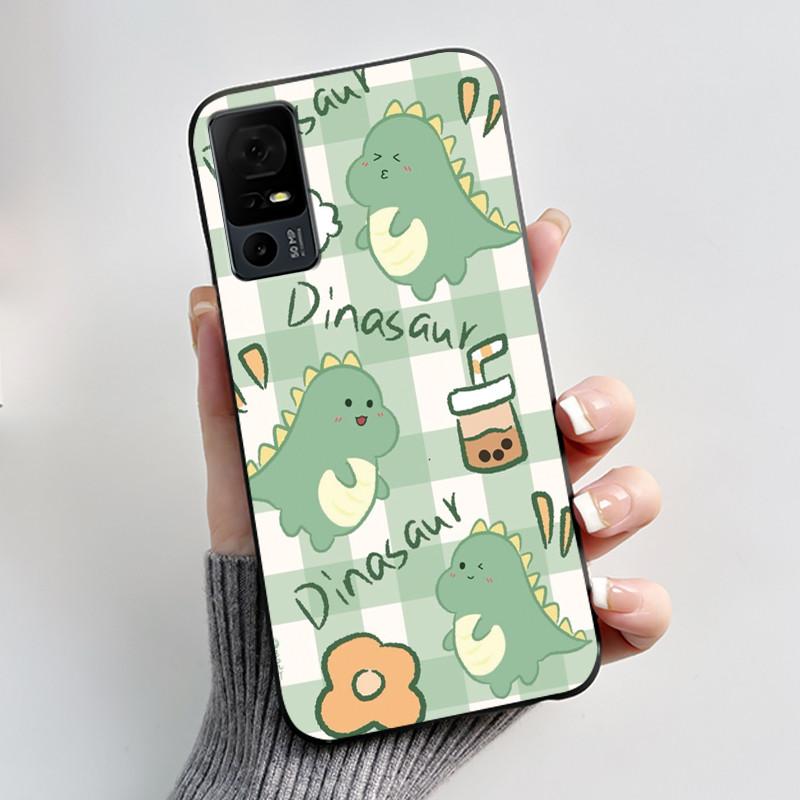 Cute Case For TCL 40 XL Fundas TCL 40T T608DL Cover For Lively Jitterbug Smart 4 Printing Shells Protective Soft Silicone Casing