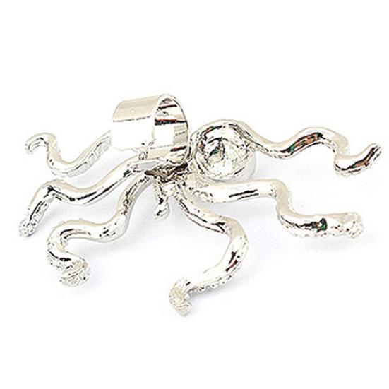 Женские серьги-гвоздики в форме осьминога в стиле панк-рок с пряжкой и пряжкой