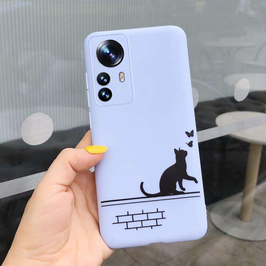 Чехол для Xiaomi 12 Pro 5G Милый мультяшный матовый чехол с рисунком для Xiaomi Mi 12 Pro 5G Global Funda на Xiomi 12 Pro Mi12 12X 5G Capa
