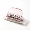 6-Hole Binder Hole Puncher Transparent Round Hole Paper Punching Machine Portable Manual Punching Loose Leaf Hole Puncher