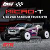 LOSI Micro-T 2S 2WD RTR LOS-1392 1/24 RC MINI Электрическая радиоуправляемая модель автомобиля Стадионный грузовик Игрушки для взрослых и детей