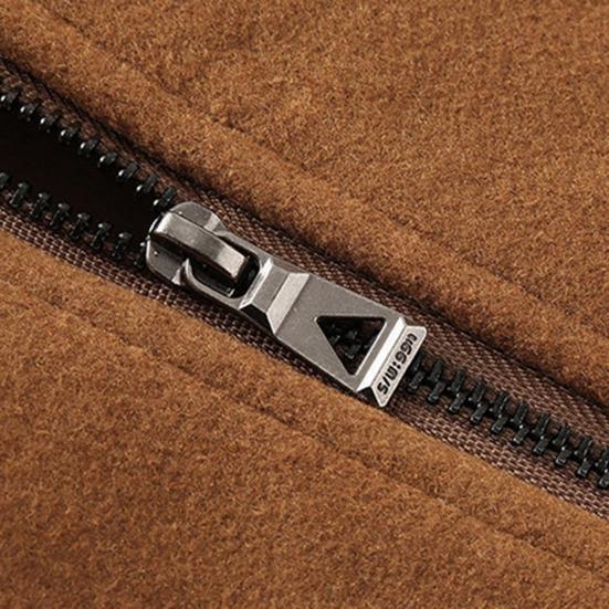 Мужское шерстяное пальто со стойкой воротником и лацканами, длинным рукавом, однотонное, средней длины, деловое пальто, застежка на молнию и пуговицы, рабочая ветровка