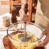 Картофелемялка из нержавеющей стали, многоцелевая ручная пресс-формовка для картофельного пюре, для овощей, фруктов, батата, легко моется, кухонный измельчитель