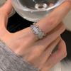 Fine Flash Gypsy Zircon Open Ring Women'S Light Luxury High Sense Exquisite Unique Fashion Versatile Ring Ring