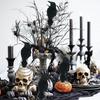 Realistic Artificial Crows Halloween Fake Bird Ghost Tree Top Decoration Halloween Party Props Horror Crow Decoration