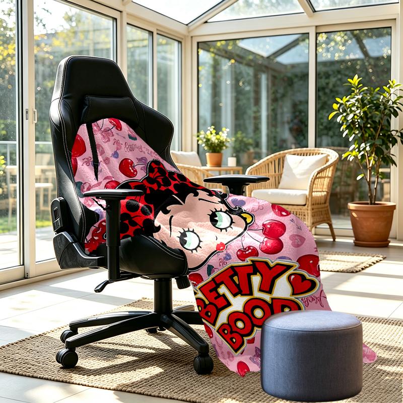 Betty Boop Print Blanket - Soft & Comfortable, for Bedroom, Travel, Sofa, Home Decoration - Birthday Christmas Gift for Friend