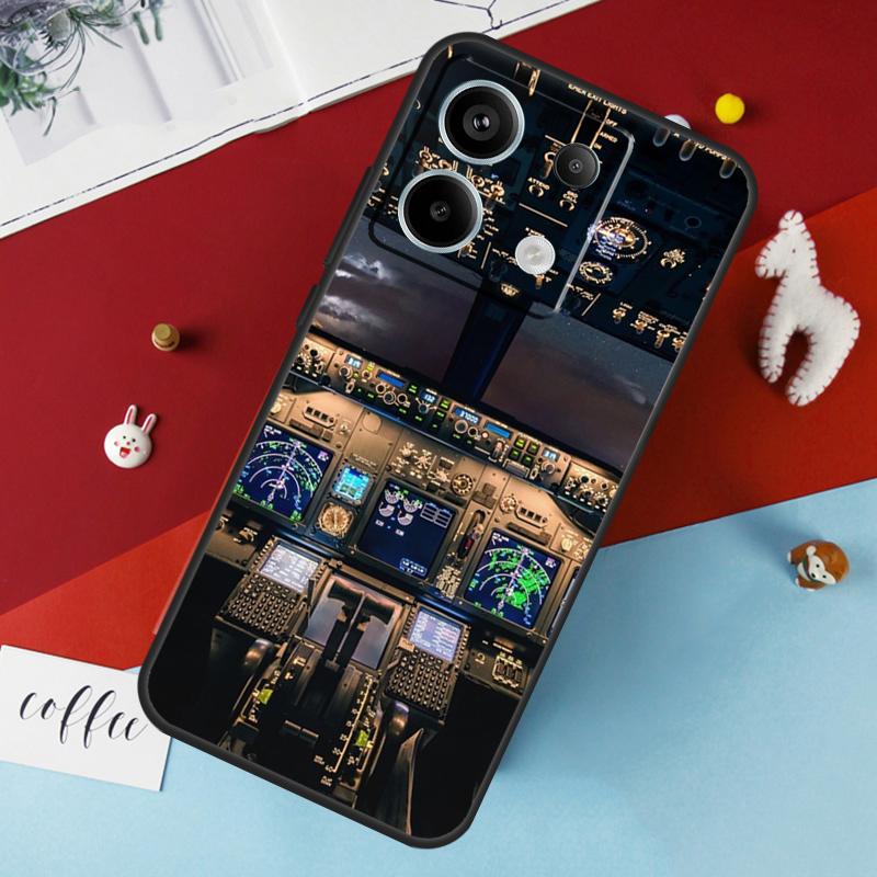 Flight Instruments Case For Xiaomi Redmi Note 14 Pro 13 12 11 10 15 Pro Plus Redmi 15 14C 10C 12C 13C 15C Cover