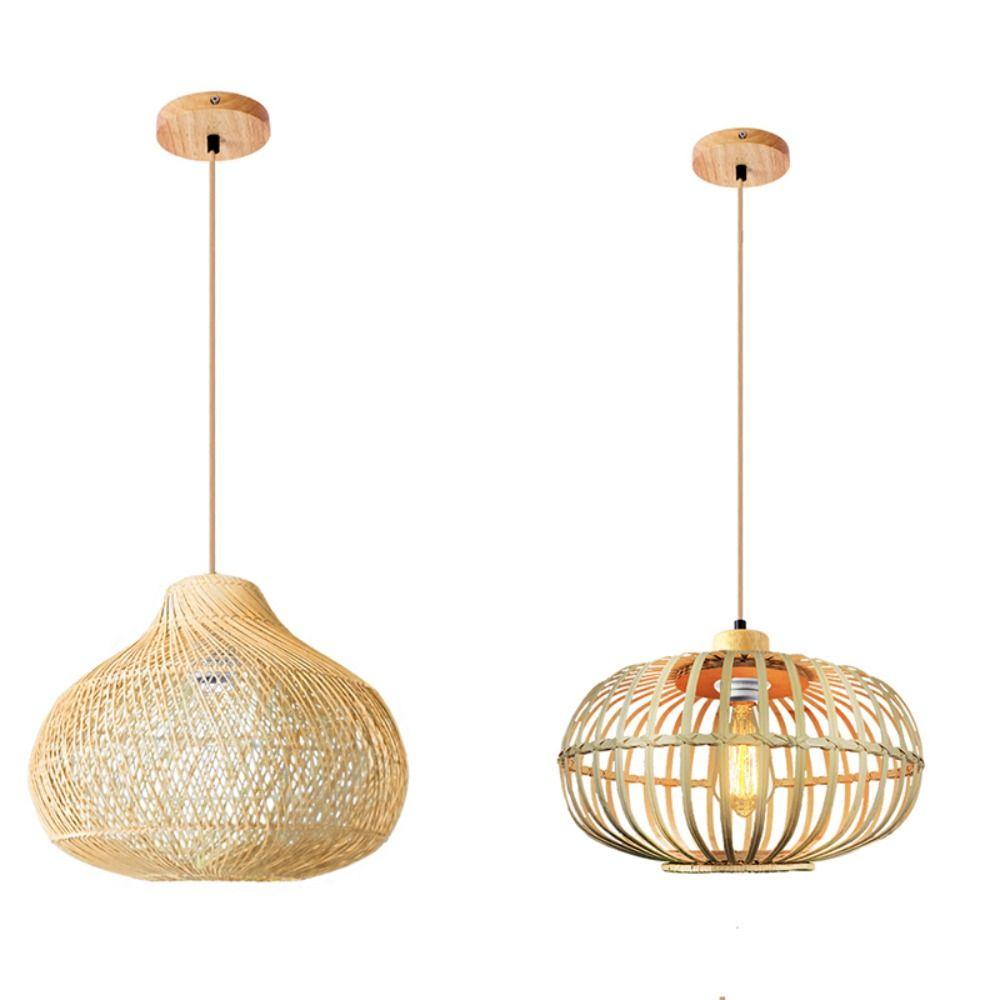 Screw Socket E27 Hanging Lamp Holder Wooden Lampshade Base for Bedroom/Restaurant/Hotel/Bars