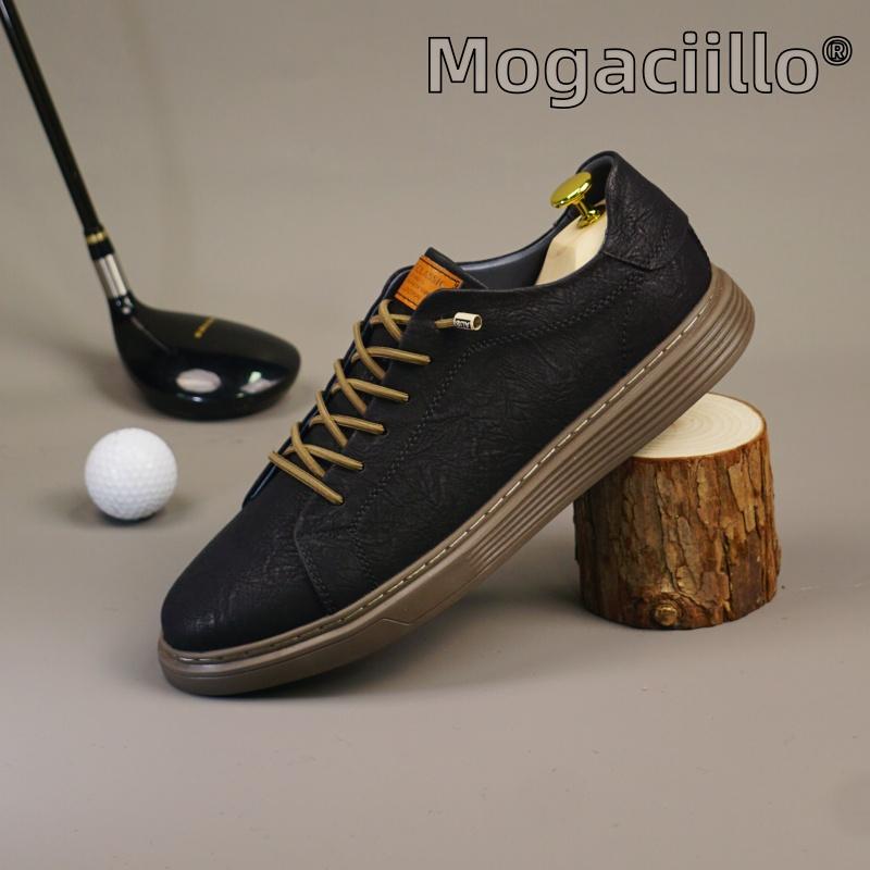 Fashion Men's Genuine Leather Shoes Brown Lace Up Flats Casual Shoes for Men White Luxury Designer Sneakers Large Size: 36-47 Mo-62358