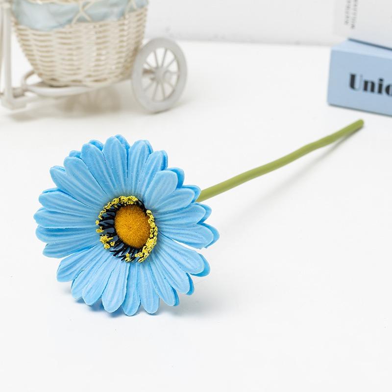 12 шт. 30 см Искусственные цветы Хризантема Гербера Маргаритка Цветы для дома Свадебная вечеринка Балкон Декор