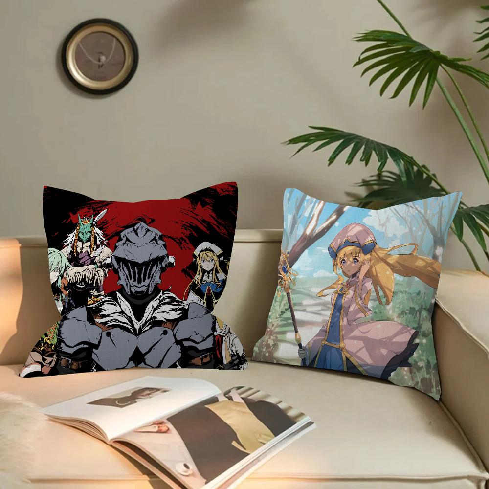 Goblin Slayer Cushion Cover Inches Farmhouse Decor Home Throw Pillow Covers for Couch Decorations