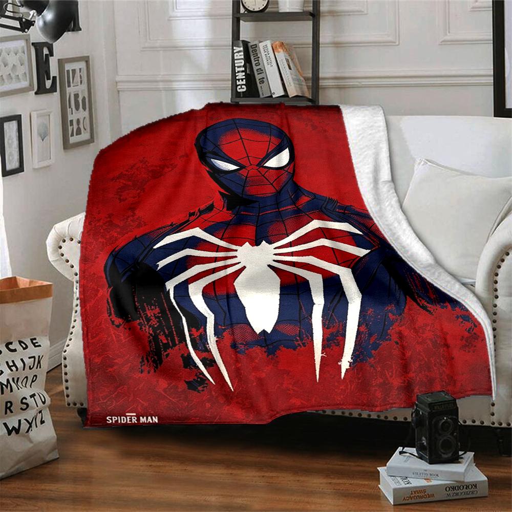 1Pc Spiderman Spiderverse Blanket Soft And Comfortable Casual Warm Camping Travel Christmas Halloween Xmas Gift M928435