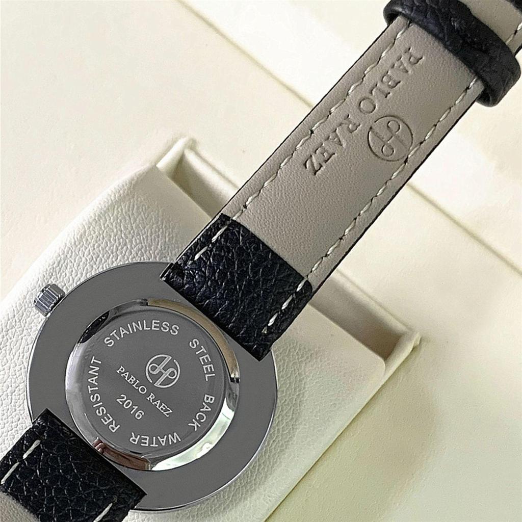 Стильные женские кожаные часы-ремень PABLO RAEZ с циферблатом из перламутра - Модный и элегантный дизайн