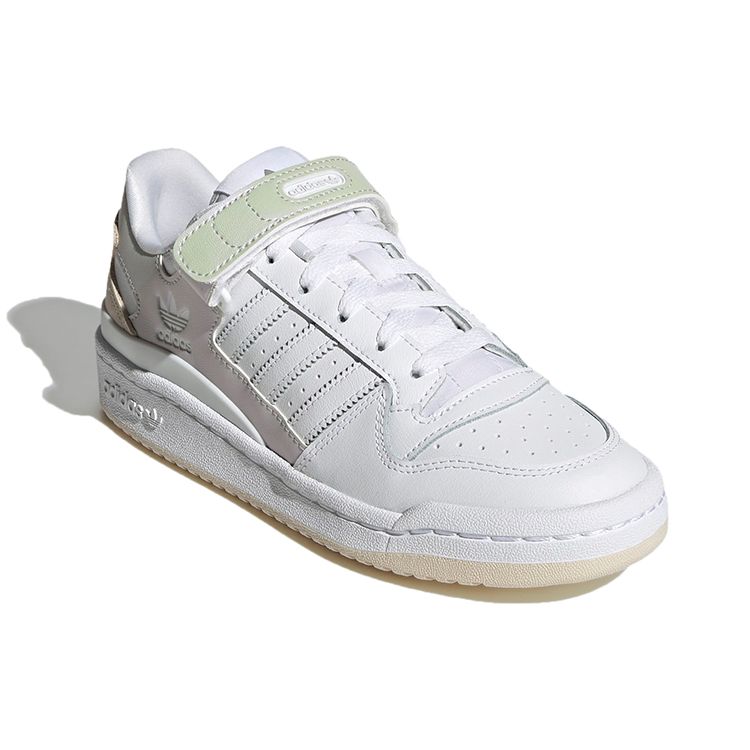 Adidas Форум Низкие белые женские кроссовки Cloud-White Wonder-White Поставщик-Цвет GX5061
