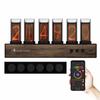 AZUREST Gixie Clock Operation with Nixie Tube Style Adults Will Be Table Genuine Japanese Black Model [Smartphone App] LED, Captivated, Clock,