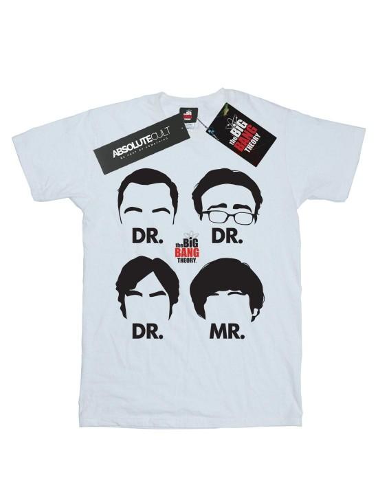 The Big Bang Theory Женская/женская футболка-бойфренд «Докторы и мистер Хлопок»