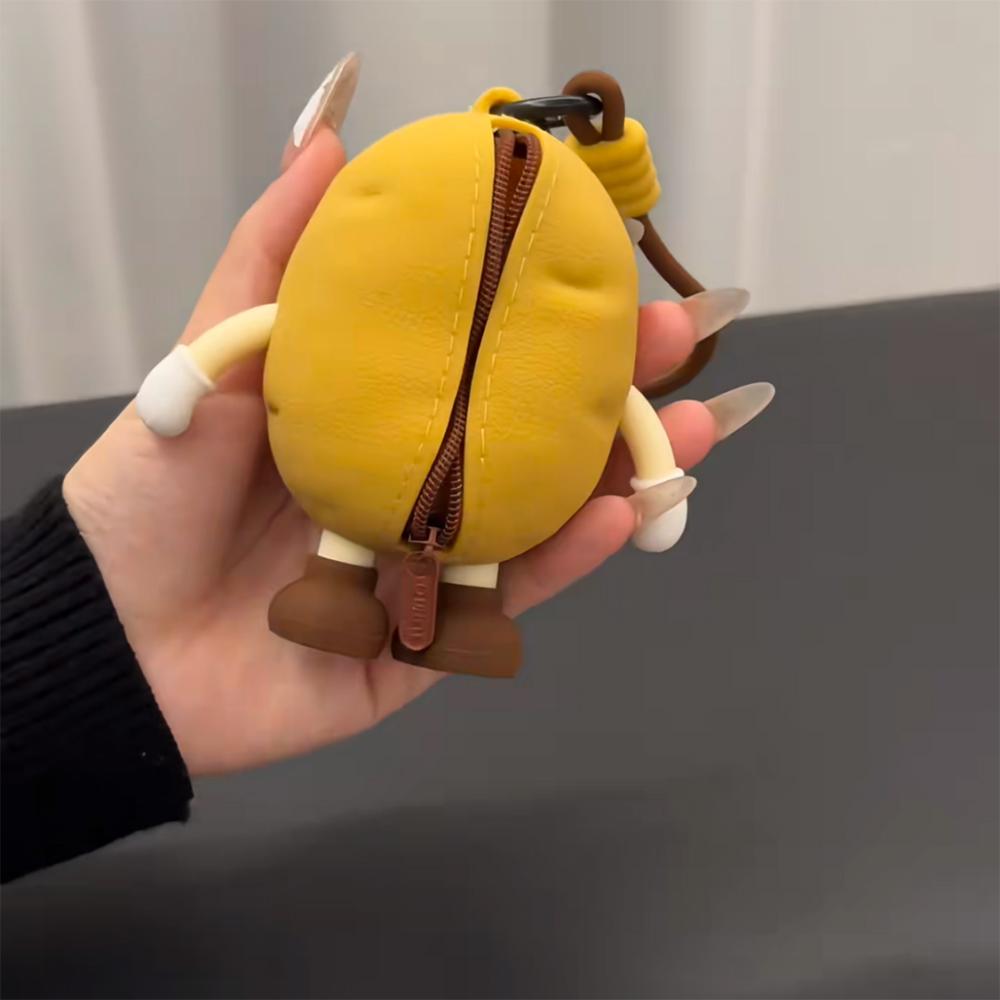 3D Мультяшный Силиконовый Кошелек - Формы Баклажана и Моркови, Портативные Сумки для Хранения, Можно Стирать Вручную