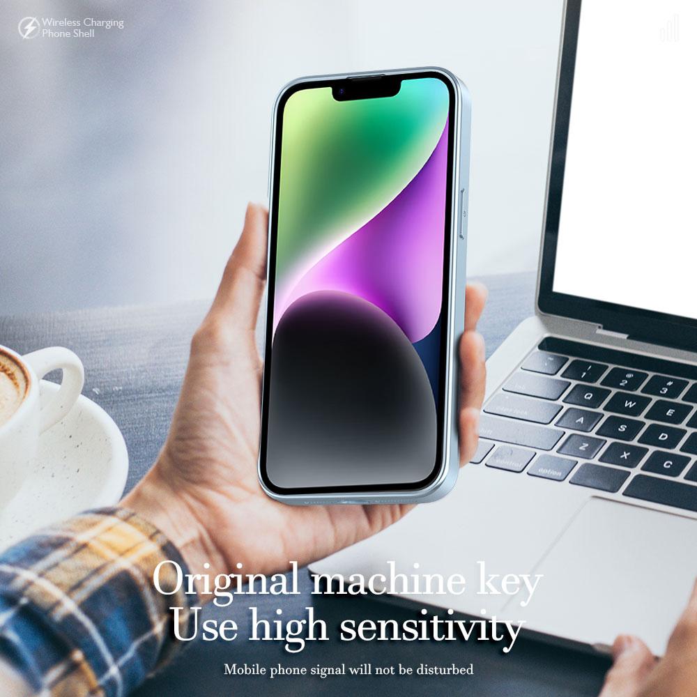 R-JUST SJ55 For iPhone 14 Magnetic Case TPU+PC+Metal Drop-proof Phone Cover Compatible with MagSafe