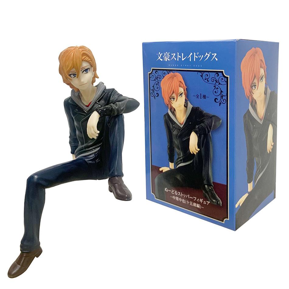 High Quality Furyu Bungo Zwerfhonden 13Cm Dazai Osamu Noedels Pers Figuur Japanse Cartoon Beeldjes Collectie Schattig Speelgoed