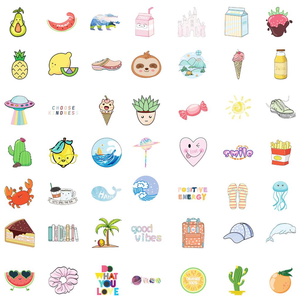 100 Высококачественных Наклеек с Ручной Росписью Маленьких Животных Граффити, Микс и Матч, Декоративные Креативные Наклейки для Ручного Учета