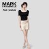 MARK FAIRWHALE Women's U-Neck Mid-Sleeve T-Shirt