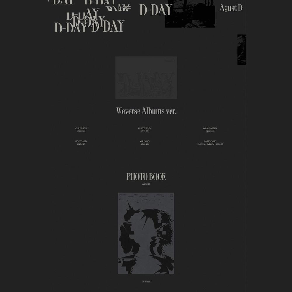 Агуст Д (SUGA) ДЕНЬ Д (Альбом Weverse, версия)