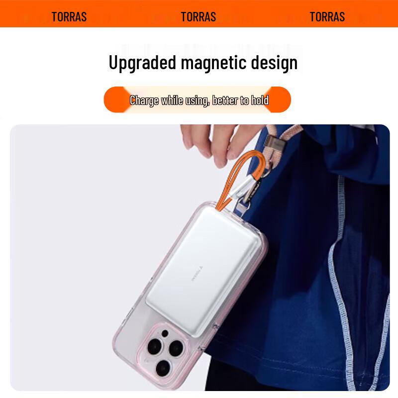TULAS Little Cloud Power Bank на 10000 мАч с двумя кабелями