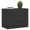 Vidaxl Szafka Ogrodowa, Czarna, 100X55,5X80 Cm, Rattan Pe