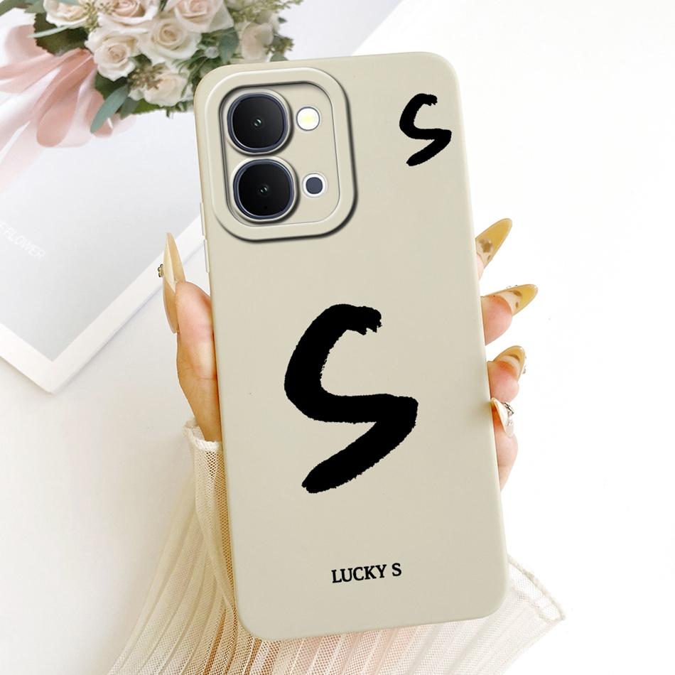 For Vivo Y31d Y51 Pro Y500i Lucky Initial Letter Phone Case For Vivo Y31D Y51Pro Y500i Soft Silicone Shockproof Cases Bumpers