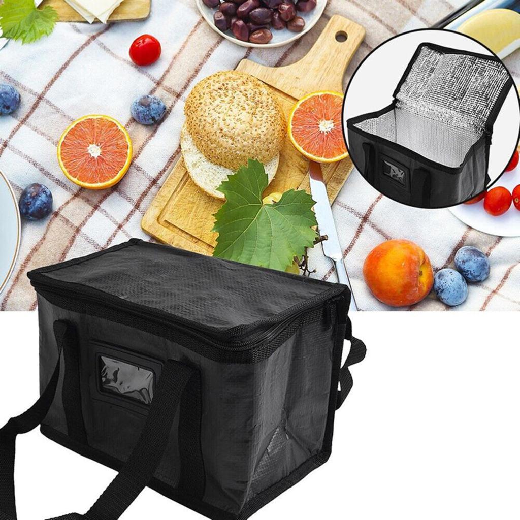Insulated Thermal Cooler Bag Drink Storage Large Chilled Bags Cool Lunch Foods Lunch Box Zip Picnic Tin Foil Food Panier Repas