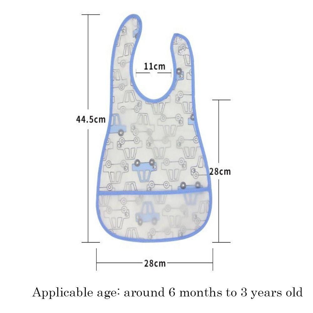 Водонепроницаемые детские слюнявчики с мультяшным рисунком, дизайн с большим карманом, детский фартук, детские слюнявчики из ЭВА для девочек и мальчиков