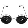 Horror Button Eyes Cosplay Glasses Props Coraline Button Glasses Party Glasses Necklace Hairpin Set Fairy Tale Halloween Party