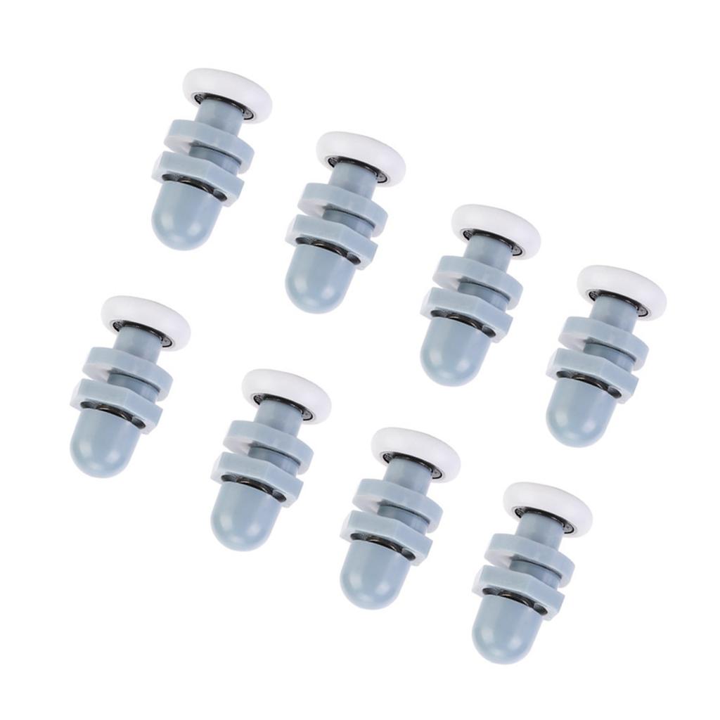 8шт прочный пластиковый раздвижной роликовый трек дверное колесо ванная комната стеклянная дверь