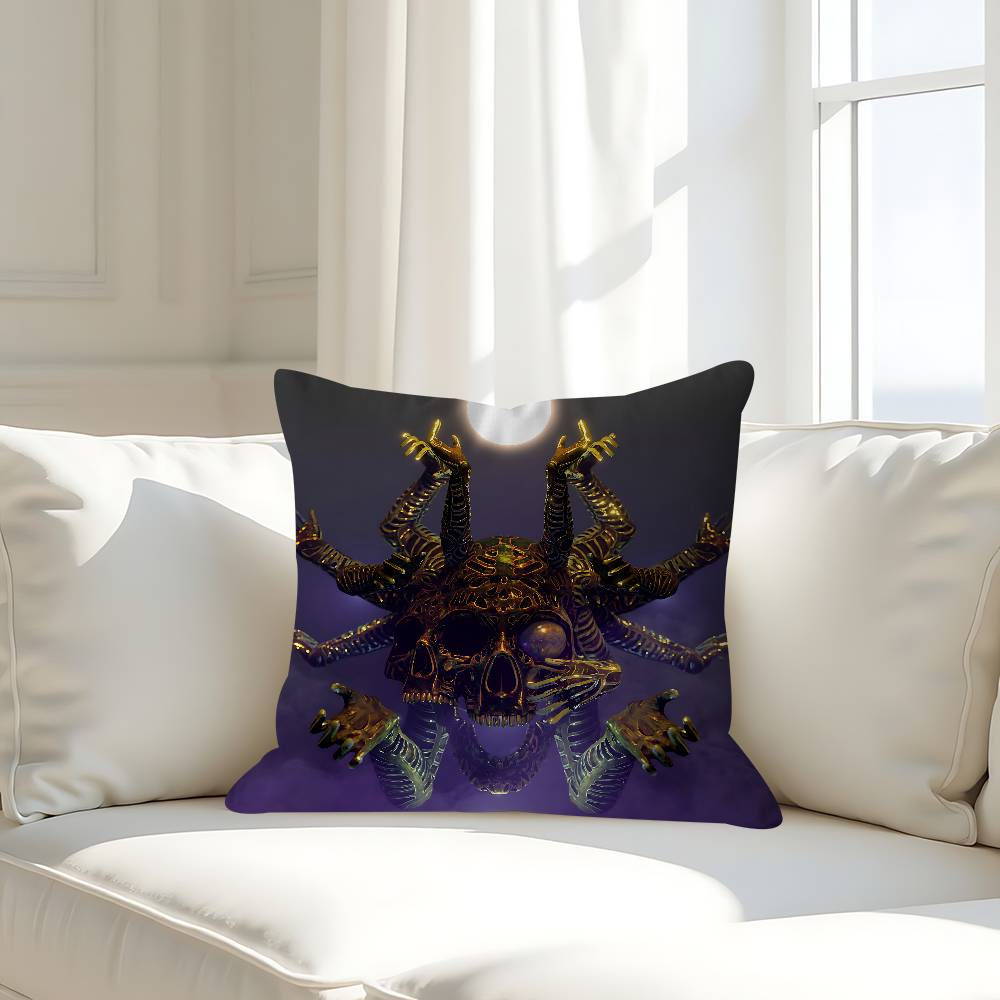 Бог с нами Череп 45*45см Наволочка Чехол для подушки Декор Наволочка Домашняя наволочка Для диванной подушки