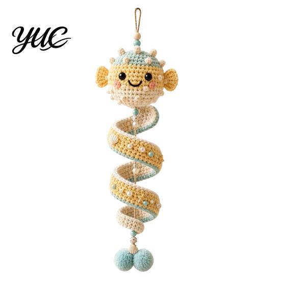 Crochet Kit for Beginners Ocean Animal Spiral Kit, Friends Ornament DIY Marine Handmade Christmas Tree Ornaments Life Themed Craft Teens Adults,