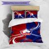 LOSC Lille FC Printed 3PCS Bedding Set Breathable Duvet Cover with Pillowcases Decorative Bed Linen for Bedroom Home