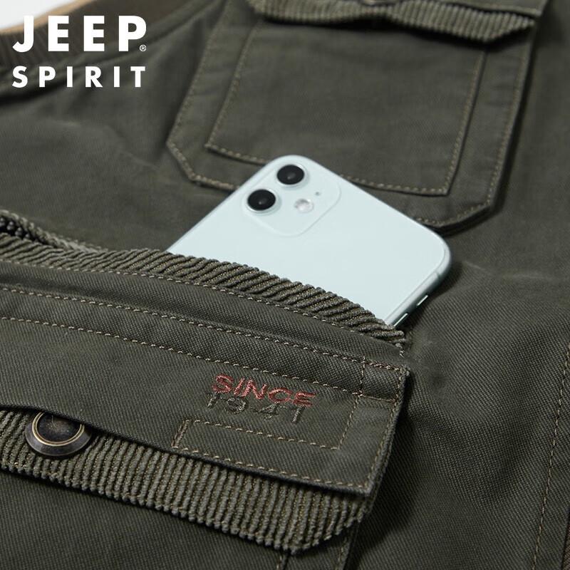 Мужской двусторонний жилет для рыбалки и активного отдыха JEEP SPIRIT с множеством карманов