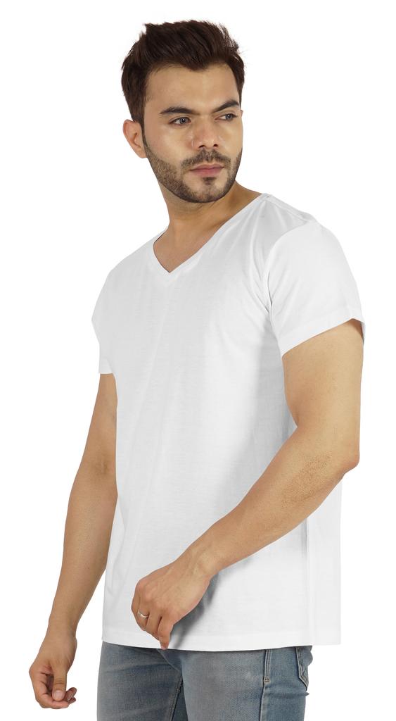 Inkmeso Футболка с V-образным вырезом, мужские базовые рубашки, повседневная хлопковая футболка с коротким рукавом