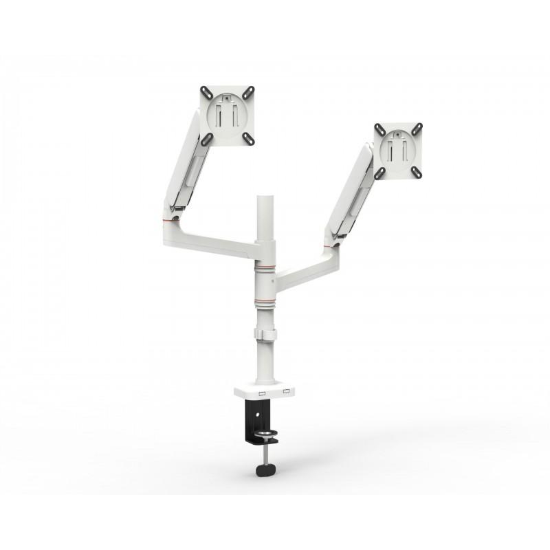 Aluminum Gas Monitor Arm Stand With Hover Lock Adjustable Height Wall Mountable Single Dual Options