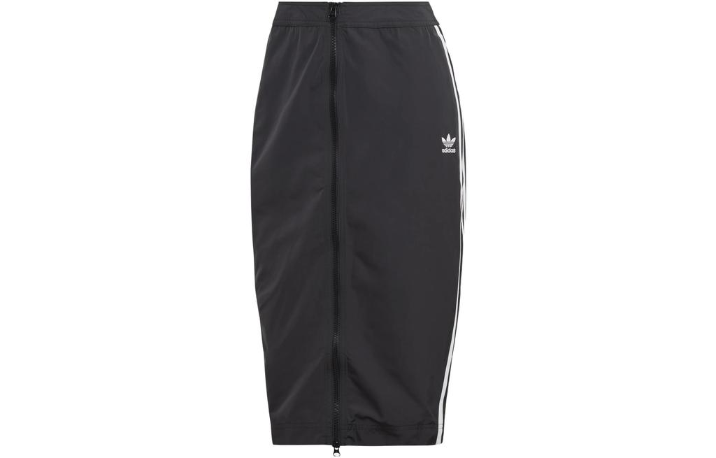 adidas Оригинальные повседневные длинные юбки женские черные умеренной средней длины другие HM2156