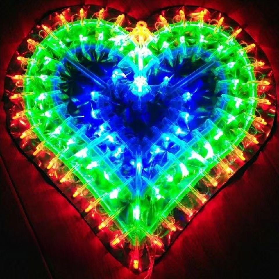 Sunflower Star Peacock Heart Shape Led String Lights For Home And Outdoor Festivities