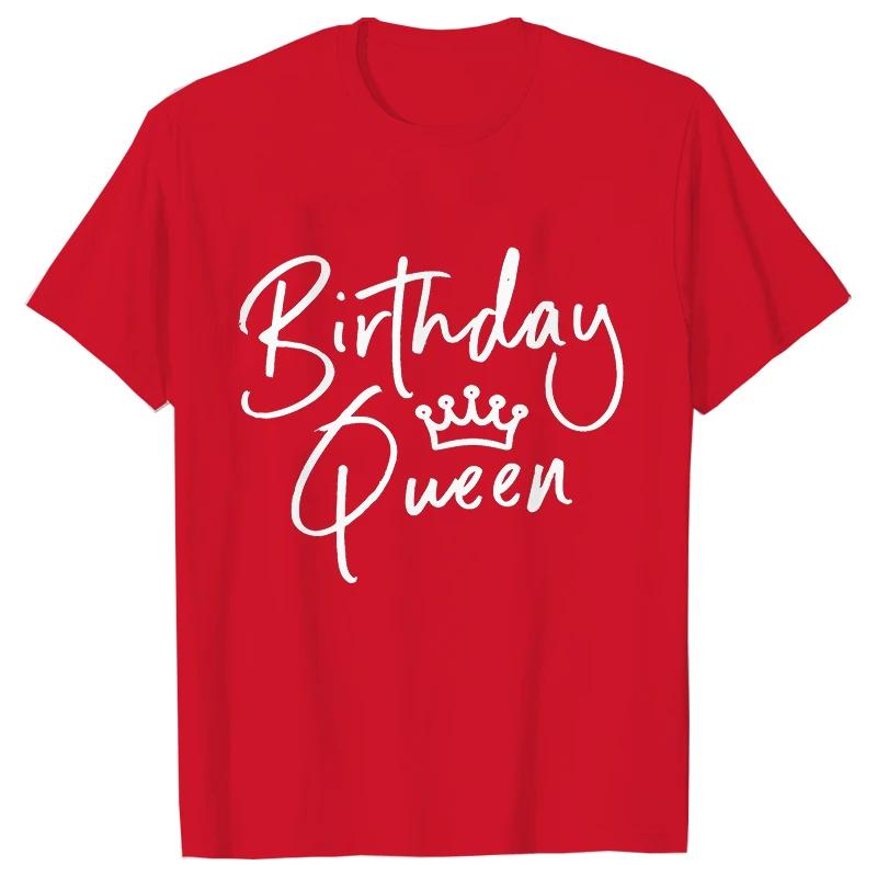 Women Clothing Short Sleeve Print Tshirts Birthday Squad Graphic Travel Ladies Tops T Shirt Tee T-Shirt Best Friend Tees