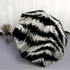 1pc Zebra Print Fur Texture Automatic Open/Close Umbrella - Compact Travel Umbrella with 8-Rib Durable Frame, Lightweight & Portable Design z45