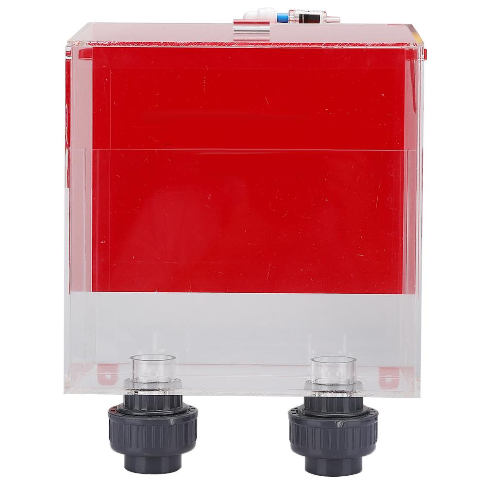 Акриловый красный аквариум с сифоном без отверстий без электричества самозапускающийся переливной ящик для рыбных аквариумов