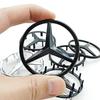 52mm 58mm ABS Chrome Black Star Logo Mercedes Steering Wheel Logo Sticker For Mercedes Benz C E S Class W204 Emblem Accessories AU1 f46