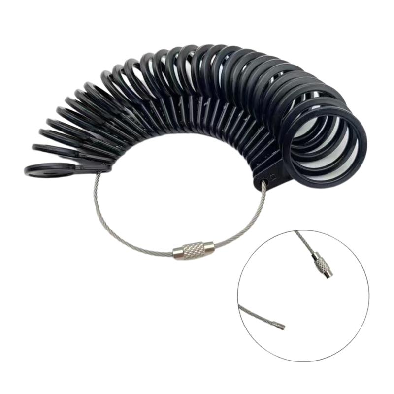 3/4/6/7Pcs Jewellery Tool Rings Size Mandrel Stick Finger Gauge Rings Sizer Measuring Jewelry Tool Set Rings Jewellery