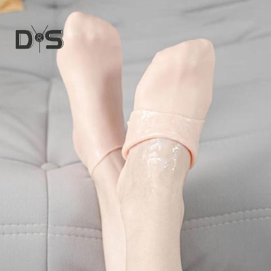 1 пара силиконовых увлажняющих носков, многоразовые мягкие носки для гладкой кожи, спа-педикюра для ног, от сухих трещин