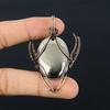Golden Apache Pyrite Pendant, 999 Copper Wire Wrapped Jewelry, Gemstone Pendant, Gift For Her Handmade Dainty Jewelry